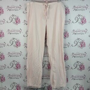 Vanity Fair pants flare pocket on back tie up waist baby Light Pink Pajama Pants